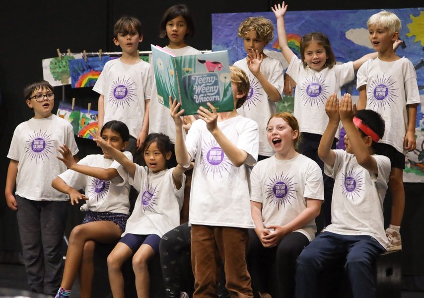 Summer Theatre Camp elementary school students.