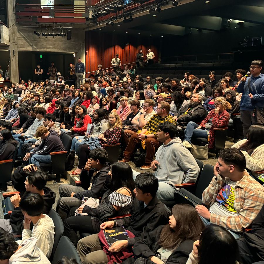 Student matinee audience