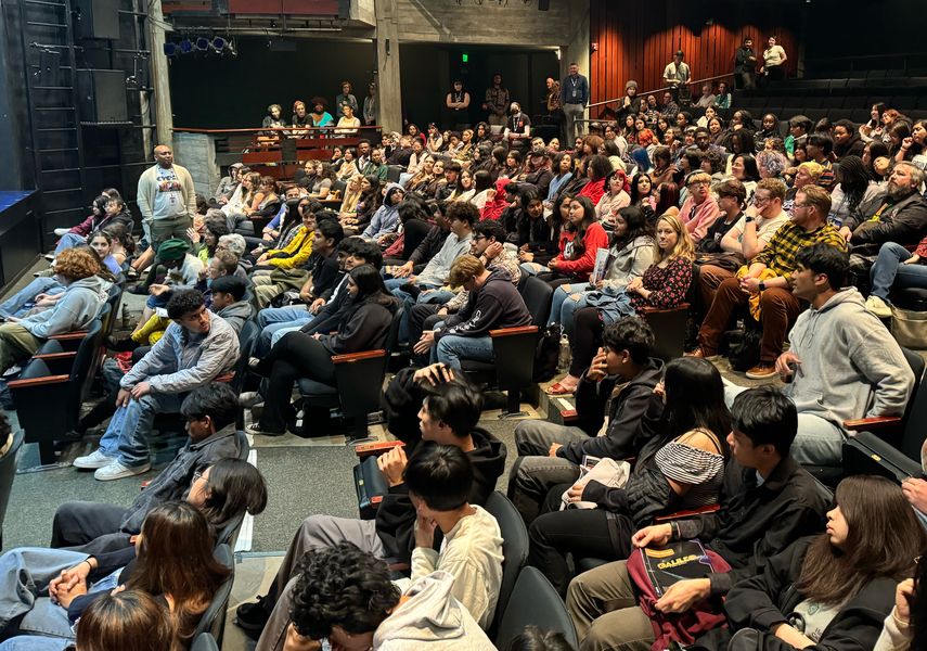 Student matinee audience