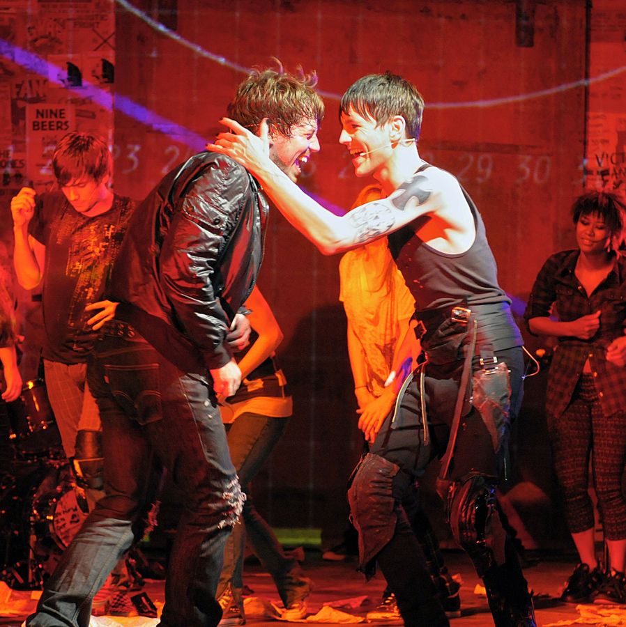 John Gallagher, Jr. and Tony Vincent in American Idiot.